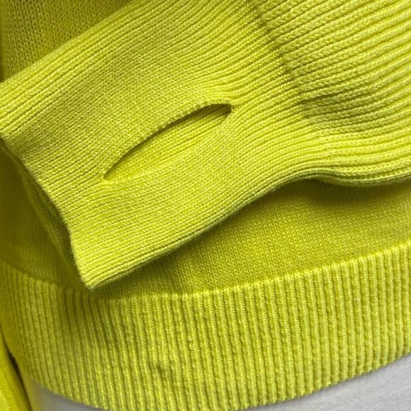 Style & Co Yellow Hooded Long Sleeve Sweater Size Medium - Picture 4 of 8